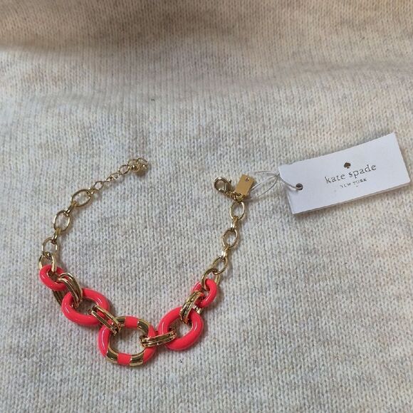 kate spade Jewelry - Kate Spade Mod Moment Geranium Link Bracelet - New